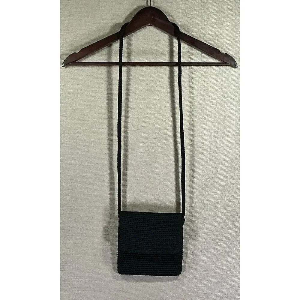 Y2K The Sak Black Nylon Smartphone Crossbody Bag – Compact Travel‎ Pouch